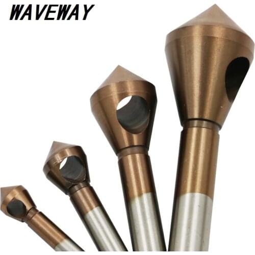 HSS M35 CO Countersink Deburring Drill Bit Metal Taper Stainless Steel Hole Saw Cutter Chamfering Power Drill Tool