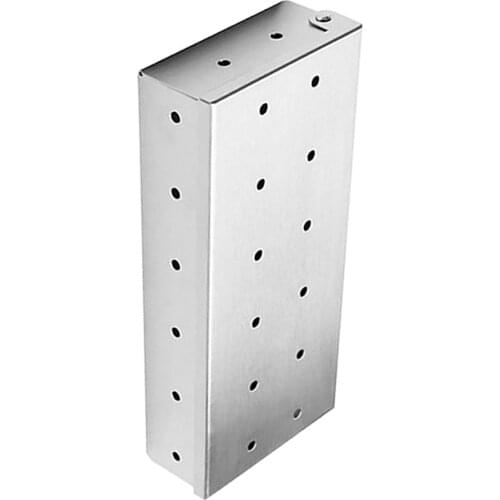 Thicker Stainless Steel Meat Smoking Barbecue Smoker Box for BBQ Wood Chips