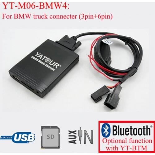 Yatour digital cd changer Car stereo USB bluetooth adapter for BMW