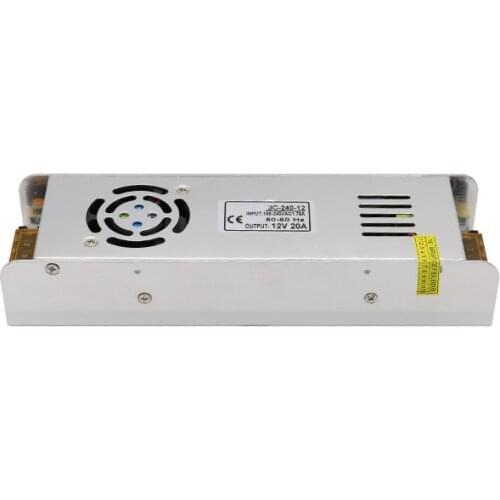 DuoWeiSi 3D Printer Parts 12V 20A power supply Long strip LED strip light aluminum housing switching power supply