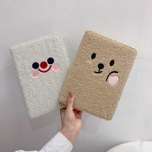 Protective Shell for iPad Pro 10.5 Plush Cartoon Winter Fashion Warm Case for iPad 10.2 mini1/2/3/4/5 air 10.3 Skin Ins Style