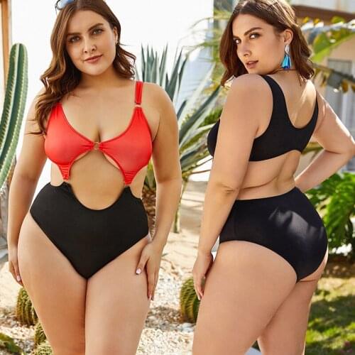 Womens One Piece Swimsuit Sexy Monokini Cutout Ties Swimwear Beachwear
