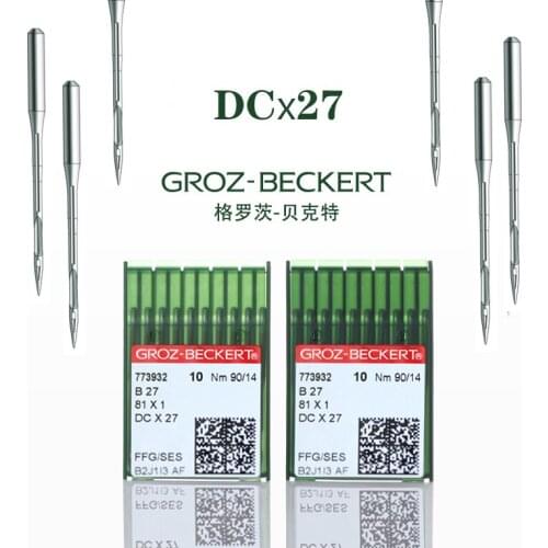100PCS GROZ BECKERT DCX27 Computer Flat Sewing Machine Needles For All Brand Industrial Lockstitch Sewing Machine Parts
