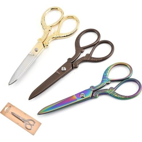 13CM Retro Tailors Scissors Antique Design Embroidery vintage scissors Sewing Scissors for Needlework Tailor Shears Hand Tools