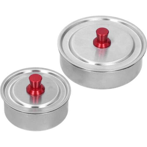 2pcs Wristwatch Oil Cleaning Wash Tool Stainless Steel Watch Oil Washing Jar L+S Hot