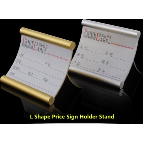 70*50mm L shape desk sign holder card display price tag Label Paper stand office club business school restaurant