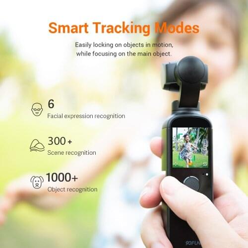 90FUN Capture 1 Camera Handheld Gimbal 3-Axis Stabilized Vlog Camera One-click Editing AI Smart Tracking 4K/60fps Video Battery