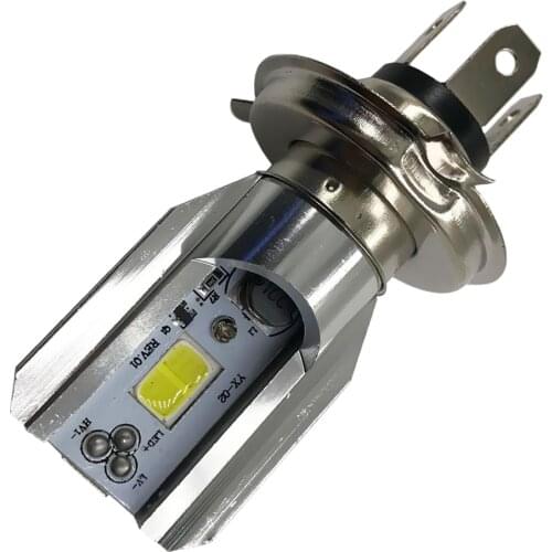 BA20D LED Headlight Blub Light 6V-80V 6W COB Motorcycle Motorbike Scooter