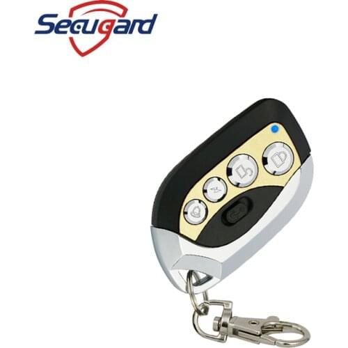 433MHz Wireless Keychain Alarm Remote Control 4 Buttons Remote Home Burglar Metal Key Anti-Theft System For GSM WiFi Home Alarm