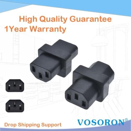 C13-C13 AC Power Adapter IEC320 C13 TO C13 Wire Cord Connector Converter Male To Female Socket Chassis Server Conversion Plug