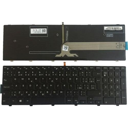Czech Laptop keyboard for Dell Inspiron 15-3000 5000 3541 3542 3543 5542 3550 5545 5547 15-5547 15-5000 15-5545 17-5000