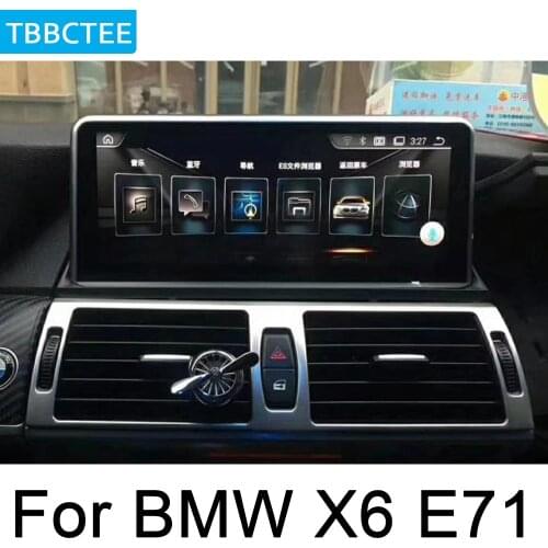 For BMW X6 E71 2011 2012 2013 2014 CIC Screen Stereo Android 7.0 up Car GPS Map Original Style Multimedia Player Auto Radio Wifi
