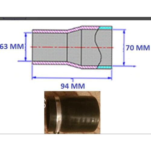 Id63/70mm Straight reducer Silicone Coolant Hose
