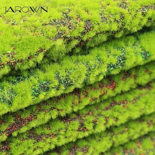 JAROWN Artificial Green Plant Wall Fake Moss Turf Wedding Scenes Decor Mall Window Landscaping Fake Lawn Home Garden Decoration