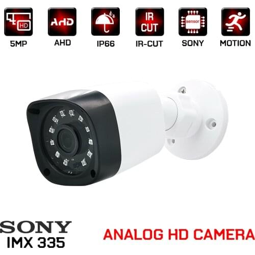 1080P 5MP ahd camera SONY IMX323/335 CCTV video surveillance security outdoor waterproof bullet analog cameras for home 2MP