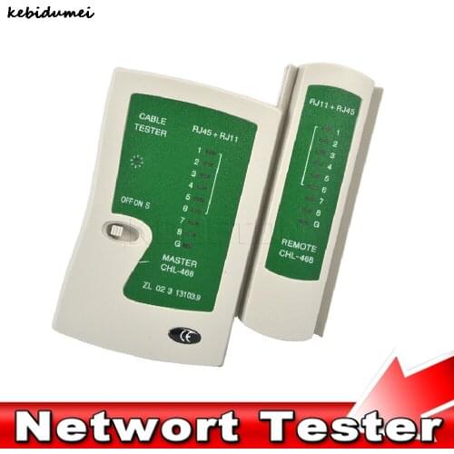 Kebidumei 1pcs Professional Network Cable Tester RJ45 RJ11 RJ12 CAT5 UTP LAN Cable Tester Networking Tool
