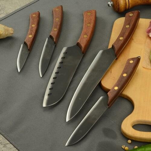 Kitchenware Gift Knives Set 5-piece Set New Stainless Steel Kitchen Knife Household Chef Cleaver Kitchen Japanese Knife