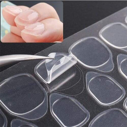 False Nail Double Sided Jelly Adhesive Tape Press On Nail Gel Sticky Tearable Nail Tips Manicure Accessories Tool SA1946