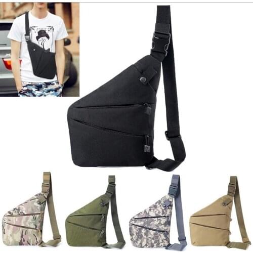 Multifunctional Concealed Tactical Storage Gun Bag Holster Mens Left Right Nylon Shoulder Bag Anti-theft Bag Chest BAG