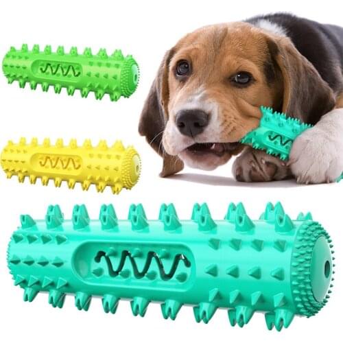 Dog Molar Toothbrush Toys Chew Cleaning Teeth Elasticity Soft Puppy Dental Care Extra-tough Pet Cleaning Toy Supplies Dog toys