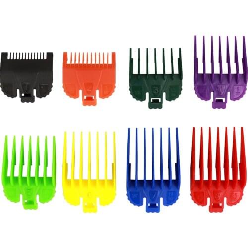 8 Sizes Professional Cutting Guide Comb Set Limit Comb Set Replacement for Wahl Electric Hair Trimmer Shaver Hairdressing Tool