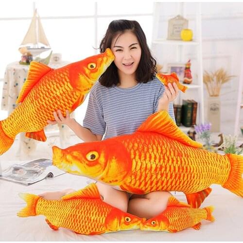 Plush Toy Simulation Fish Crucian Carp Pillow Creative Plush Doll Two-dimensional Animation Doll Surrounding