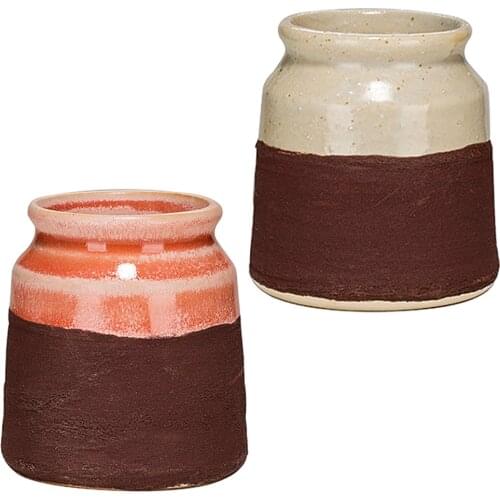 Match Holder with Striker - Retro Ceramic Jar for Strike Anywhere for