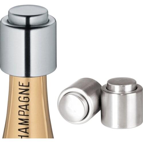Wine Stopper Bar Accessories Champagne Vacuum Sealed Stopper Stainless Steel Wine Beer Bottle Stoppers Caps Plug For Wine S3