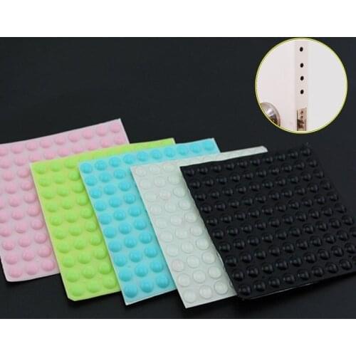 100pcs Self Adhesive Rubber Feet Pads Silicone Transparent Cupboard Door Close Buffer Bumper Stop Cushion for drawer cabinet