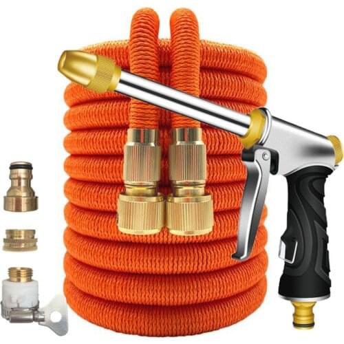 Watering Hose Magic Garden Hose 1/2 Expandable Flexible High Pressure Car Wash Hoses Foam Spray Gun Irrigation Garden Supplies