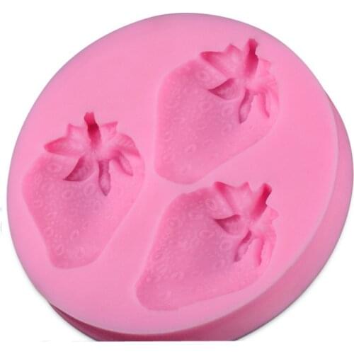 Silicone Mold Strawberry Cake Baking Tools For Cakes Decorating Fondant Molds Stencil Moldes De Silicona Para Pasta D327