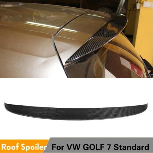 Carbon Fiber / FRP Rear Roof Lip Spoiler Wing for Volkswagen VW Golf 7 VII MK7 Standard Rline 2014 - 2019 Not for R GTI