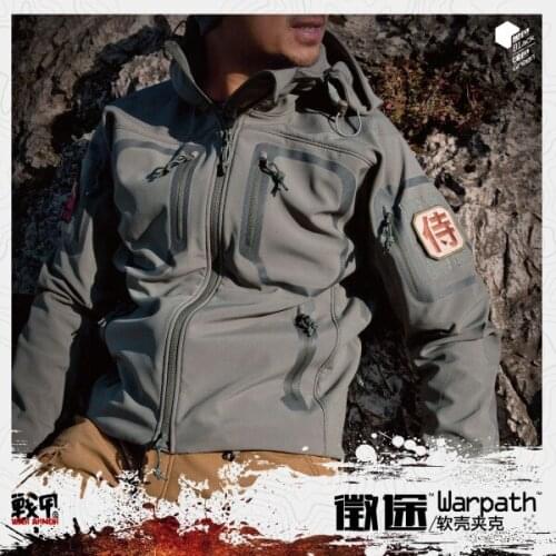 Top quality WarArmor Soft Shell Outdoor Military Tactical Jacket + DINTEX waterproof fabric Sports Army Clothing
