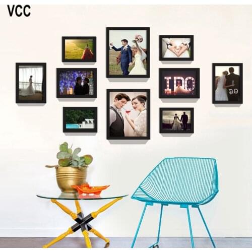 10Pcs/Set Wood Frame For Pictures Frame Wooden Frames For Wall Wedding Gifts Photo Frame Wall Home Decor