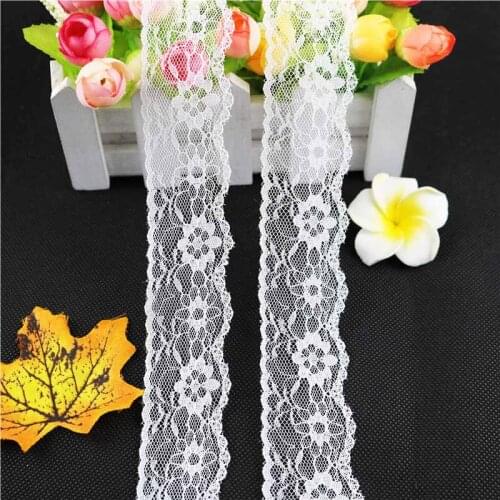 40mm 5yard Lace Ribbon Lace Trim Wedding Decoration Handcrafted Embroidered Sewing DIY Material Tablecloth decorative lace
