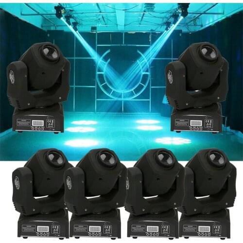 6pcs/lot 60w led gobo Moving head light DMX512 9/11 channels Stage Lighting Dj Effect spotlights for Indoor Disco KTV Club Party