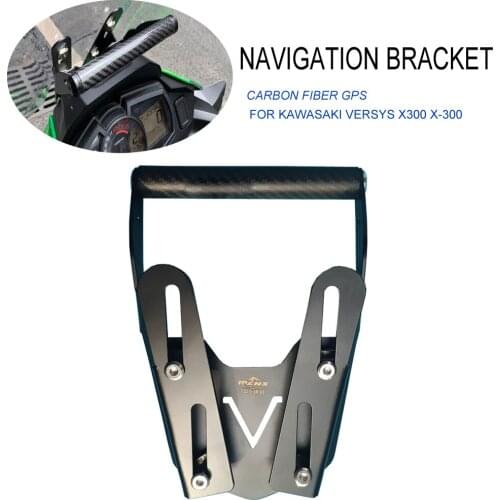 Motorcycle Accessories Modified Navigation Holder Windshield Windscreen BracketFit For KAWASAKI VERSYS X300 X-300