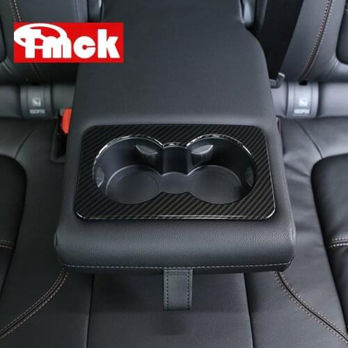 For Jaguar F-Pace f pace X761 XE X760 XF X260 Car Accessories Rear Row Seat Water Cup Holder Cover Trim Decorative Frame Sticker