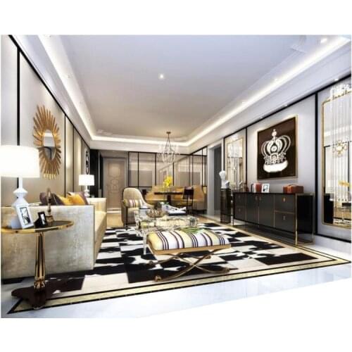 Free shipping 1 piece via DHL 100% natural genuine cowhide plastic carpet protector