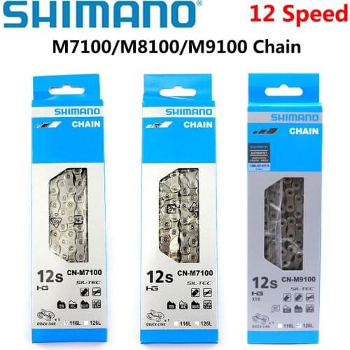 Shimano SLX CN M7100 Chain 12 speed with Quick Link 116L 120L 126L 12-Speed Mountain Bike Bicycle Chain M7100 MTB 12S
