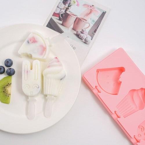 Ice Cream Mould Homemade Childrens Cartoon Silicone Cheese Stick Ice Tray Grinding Tool Food-grade Silicone Suitable For Child