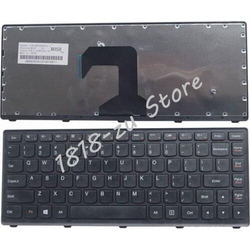 YALUZU US laptop Keyboard For Lenovo Ideapad S300 S410 S400 S405 S415 S40-70 S40-70Touch laptop US keyboard black