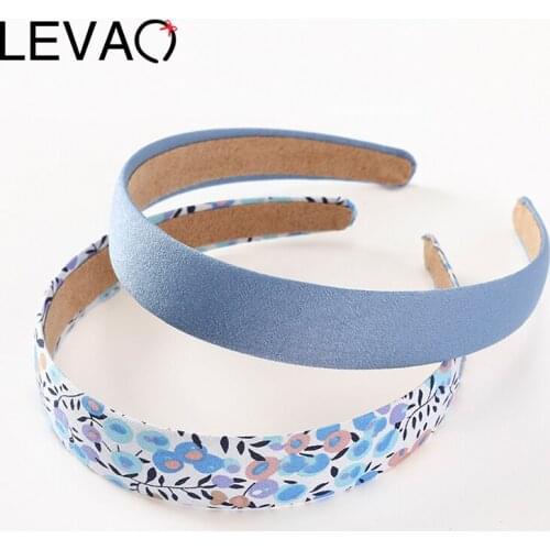 LEVAO Plaid Headband Ladies Bezel Turban Print Women Hairbands Simple New Girls Hair Accessories Head Hoops Hair Jewelry Holder