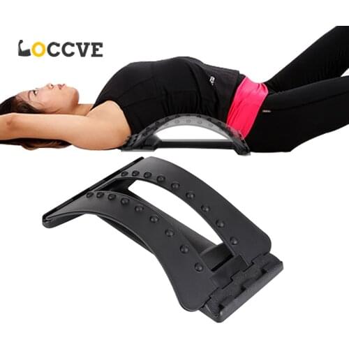 Back Massager Stretcher Waist Pain Relief Magic Support Spine Massage Muscle Stimulator Relaxation Fitness Dropship US stock