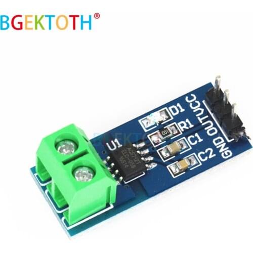 5A/20A/30A ACS712 ACS712ELC Hall Test Current Sensor Module Board For Arduno 5V Power Supply Indicator VCC 2 Diy Kit
