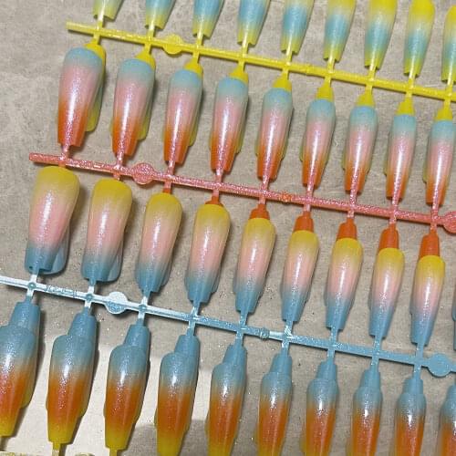 Square Head False Nails Press On Nails Top Forms for Nails Coffin Nail Tips Nails Fake Manicure Reusable False Nails With Glue