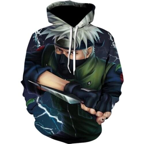 Naruto Rapids Anime Manga Fleece Sweater Hoodie Hoody Pullover Fashion Trend Casual Fashion Cartoon Coat Childrens Clothes