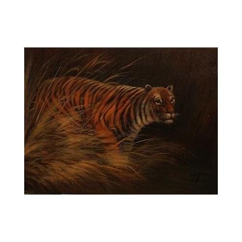 ~ Tiger~ Oil Painting On Stretched Canvas 24"x 36"