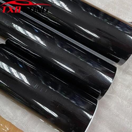 50CM*200/300cm High quality Glossy Vinyl car wrap Vinyl Film Gloss Black Wrap Bubble Free car sticker auto decoration film