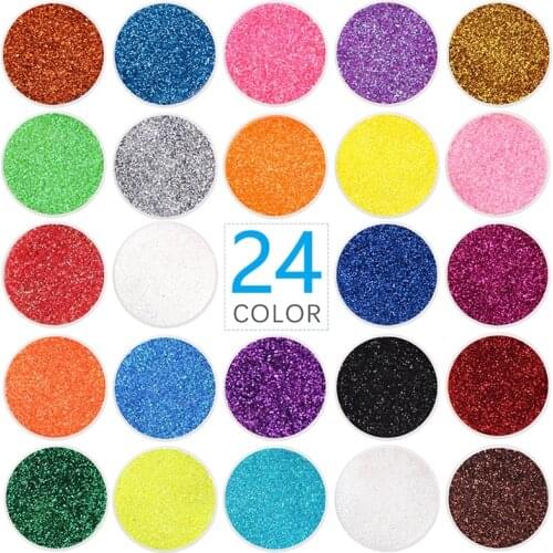 20/6g/Box Nail Metallic Color Mirror Glitter Powder For Manicure Nail Art Polishing Sparkly Chrome Pigment DIY Decorations GUOXI